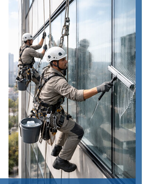 Мойка окон альпинистами в Магадане от 4600 р. | ВЫСОТНИК-Мгд