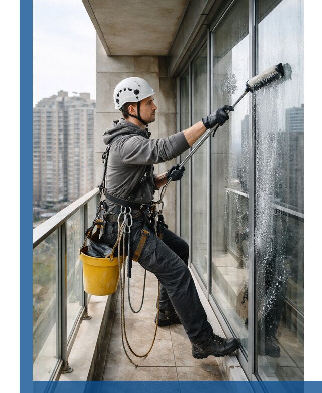 Профессиональная мойка балконного остекления в Магадане