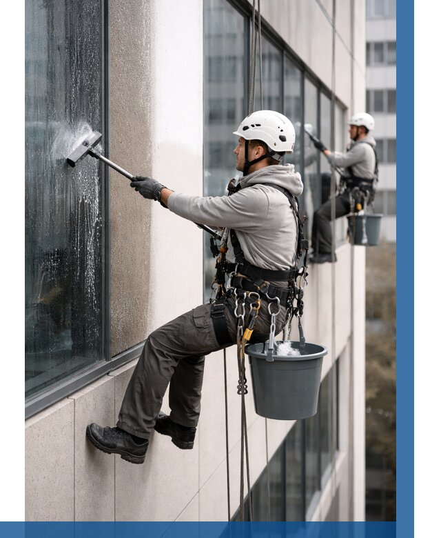 Мойка фасадов зданий в Магадане под ключ от 358 р. | ВЫСОТНИК-Мгд