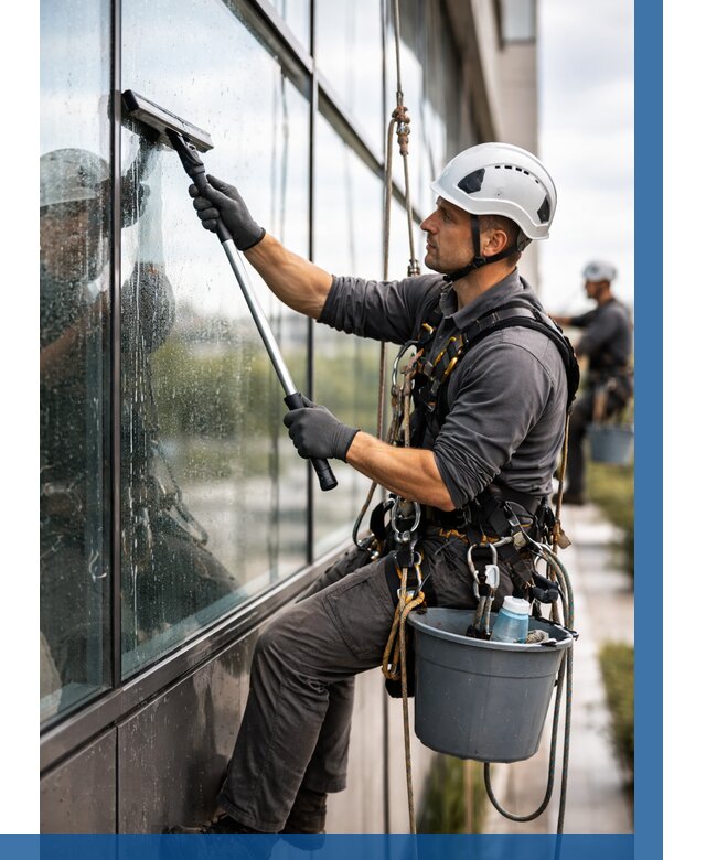 Мойка стеклянных фасадов в Магадане от 204 р. | ВЫСОТНИК-Мгд