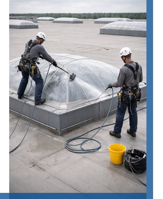 Мойка зенитных фонарей в Магадане, заказать от 4600 р. | ВЫСОТНИК-Мгд