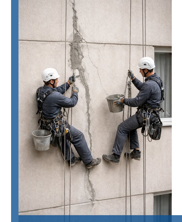 Заделка трещин на фасаде в Магадане с гарантийным ремонтом