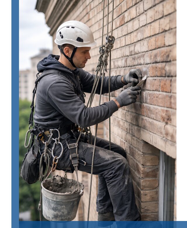 Качественный ремонт кирпичной кладки фасада в Магадане с гарантией