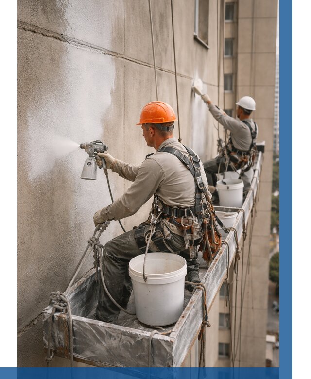 Грунтовка фасада на высоте в Магадане от 123 р. | ВЫСОТНИК-Мгд