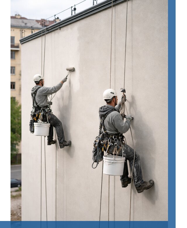 Покраска оштукатуренного фасада в Магадане от 327 р. | ВЫСОТНИК-Мгд