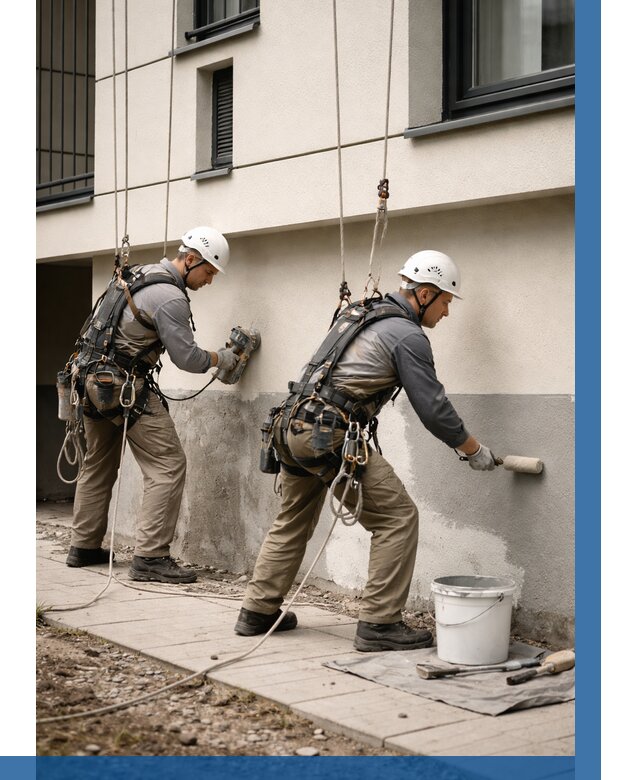 Окраска цоколя здания в Магадане от 460 р. под ключ | ВЫСОТНИК-Мгд