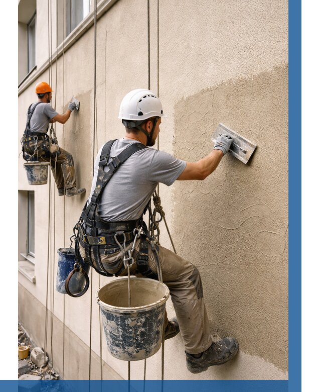 Декоративная штукатурка фасада в Магадане от 1227 р. | ВЫСОТНИК-Мгд