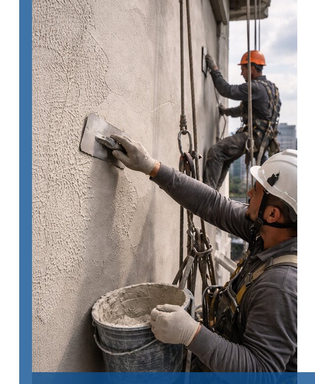 Декоративная штукатурка фасада с утеплением и защитой в Магадане