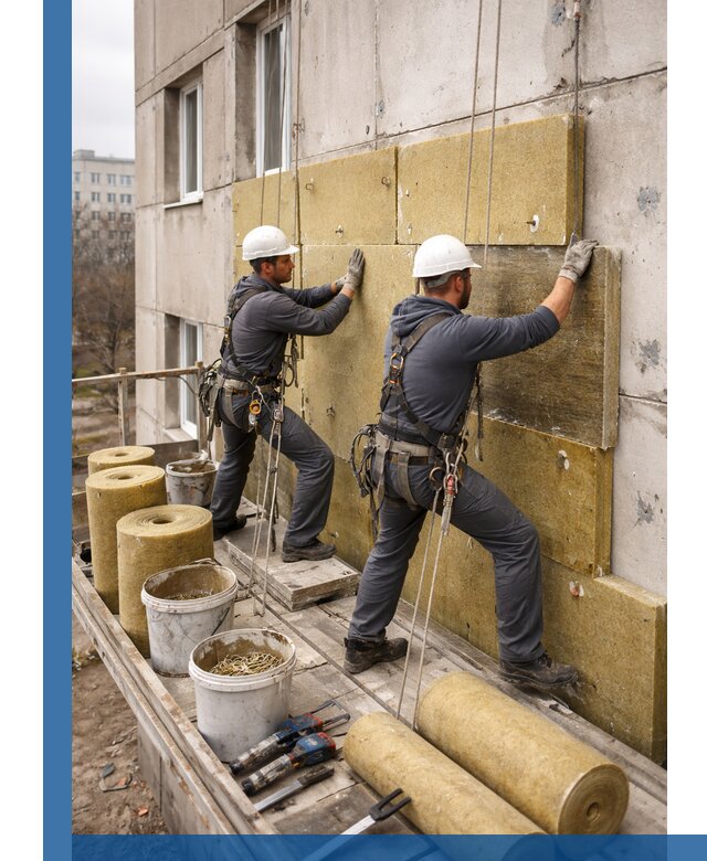 Утепление фасада минватой в Магадане под ключ с гарантией