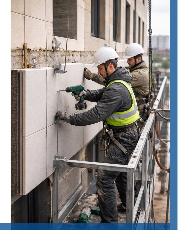 Монтаж фасадных термопанелей в Магадане от 1533 р. | ВЫСОТНИК-Мгд