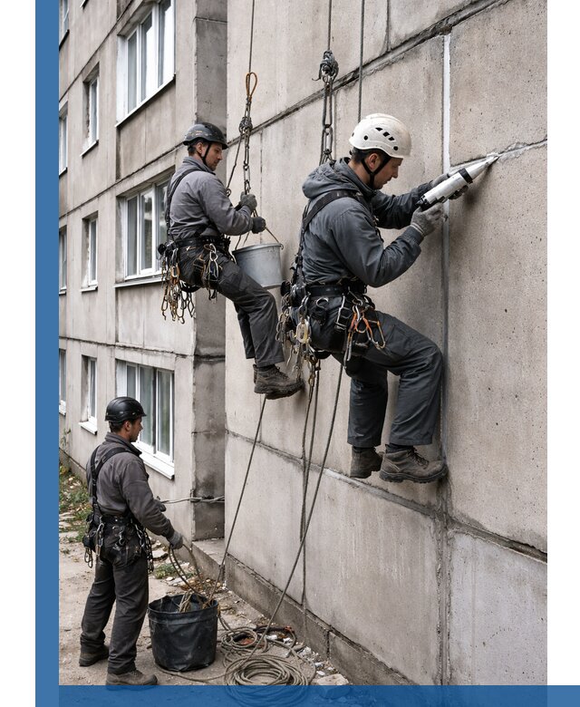 Герметизация межпанельных швов в Магадане с гарантией герметичности