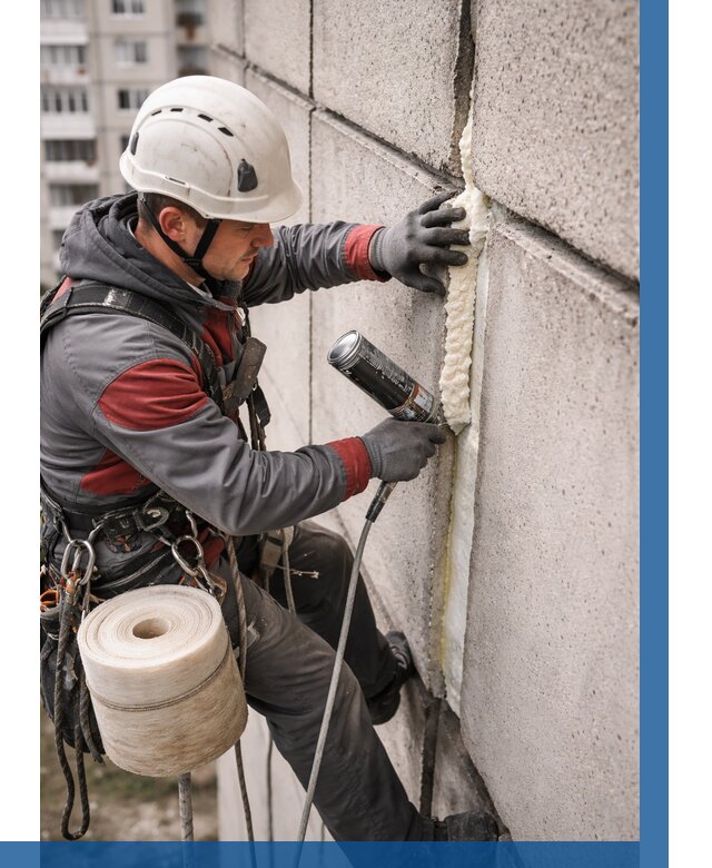 Утепление межпанельных швов в Магадане от 716 р. | ВЫСОТНИК-Мгд