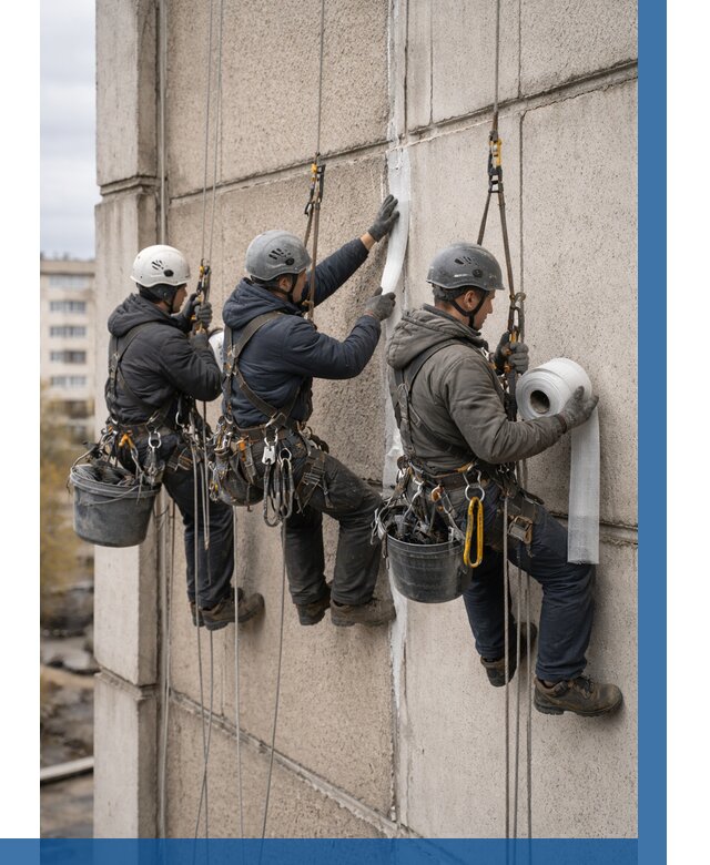 Ремонт межпанельных швов в Магадане от 767 р. | ВЫСОТНИК-Мгд