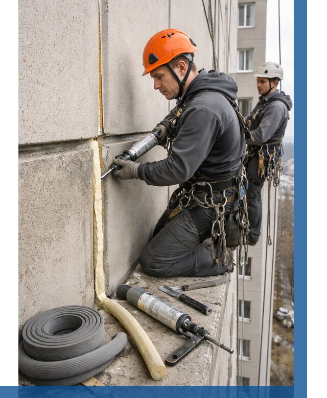 Теплый шов межпанельные швы в Магадане от 716 р. | ВЫСОТНИК-Мгд