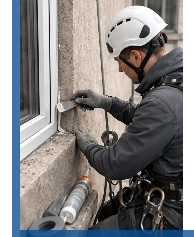 Герметизация монтажных швов окон в Магадане с гарантией качества