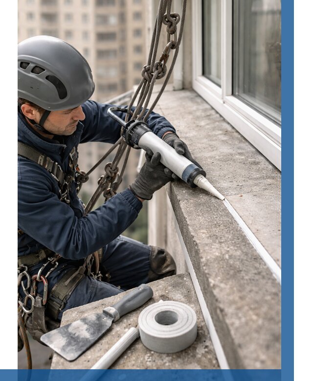 Герметизация балконного козырька в Магадане от 4600 р. | ВЫСОТНИК-Мгд