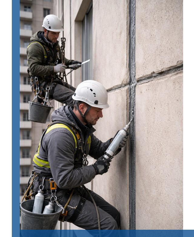 Герметизация деформационных швов фасада в Магадане качественно