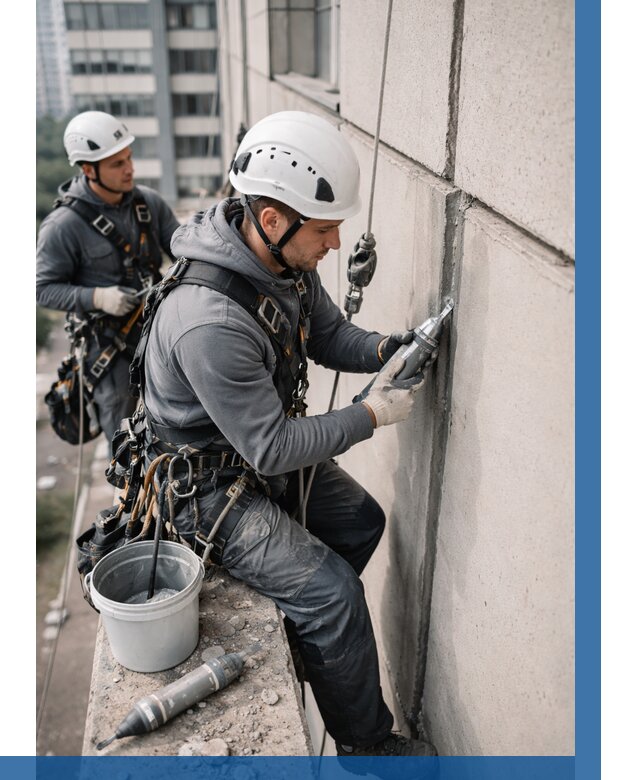 Ремонт деформационных швов здания в Магадане от 1022 р. | ВЫСОТНИК-Мгд