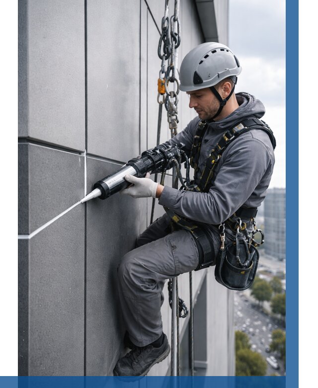 Герметизация стыков фасадных панелей в Магадане от 6645 р.| ВЫСОТНИК-Мгд