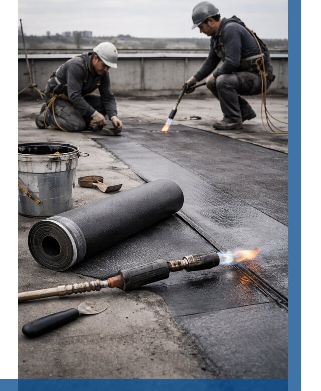 Ремонт рулонной кровли в Магадане от 664 р. | ВЫСОТНИК-Мгд