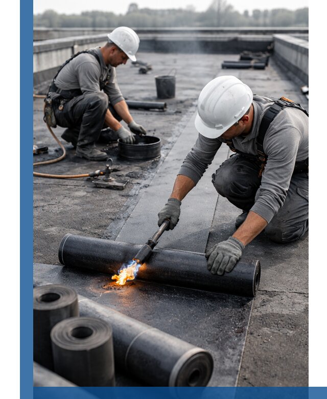 Ремонт рулонной кровли в Магадане герметизация и восстановление