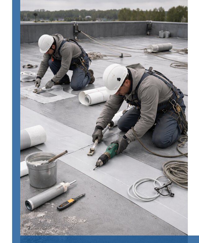 Ремонт мембранной кровли в Магадане качественно и с гарантией