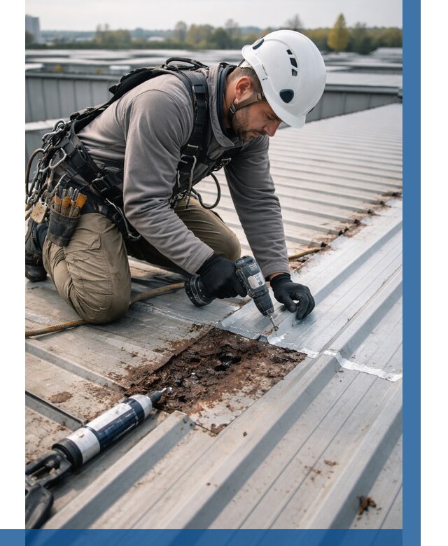 Ремонт профнастила на кровле в Магадане от 716 р. | ВЫСОТНИК-Мгд