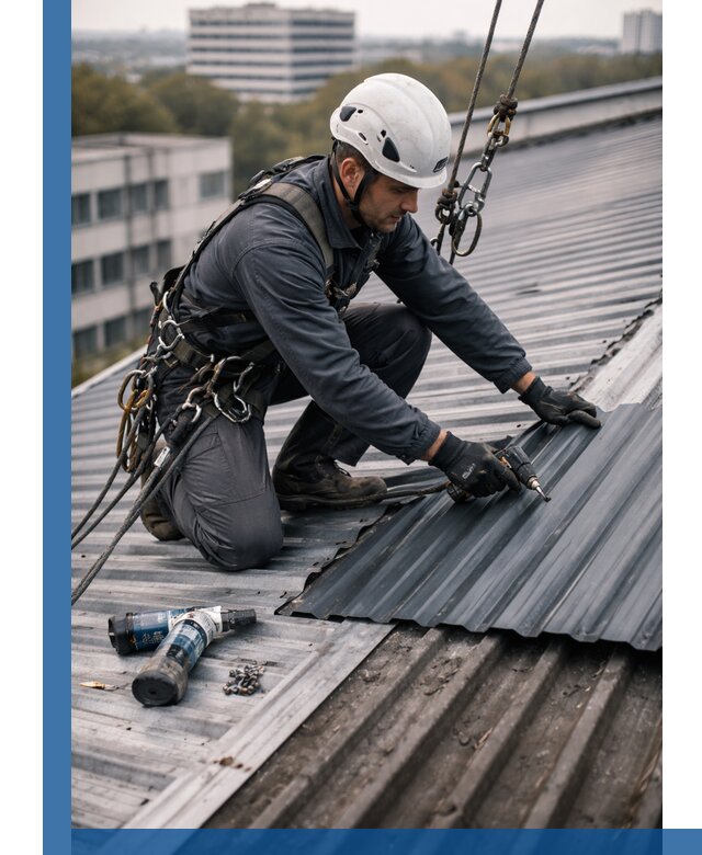 Ремонт профнастила на кровле в Магадане, работы под ключ