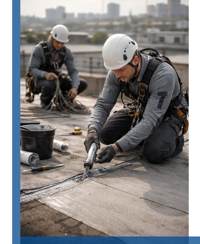 Аварийное и капитальное устранение протечек кровли в Магадане