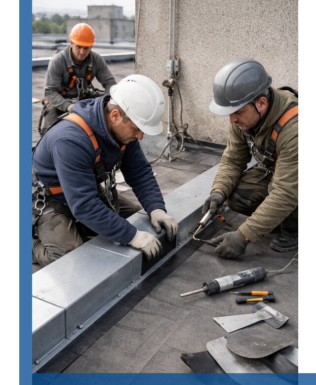 Ремонт кровельных примыканий в Магадане профессионально