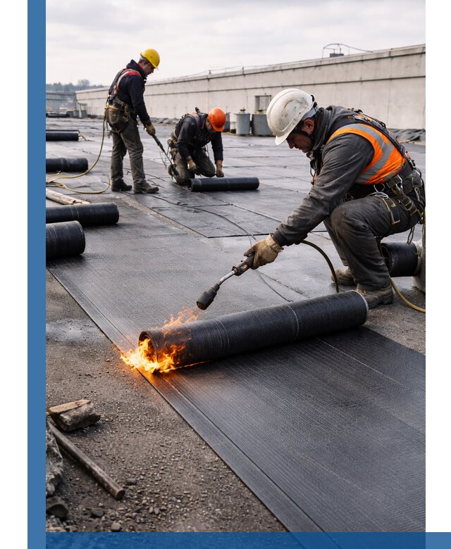 Монтаж наплавляемой кровли в Магадане профессионально