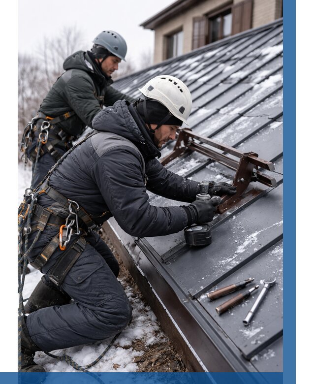 Монтаж снегозадержателей в Магадане от 460 р. | ВЫСОТНИК-Мгд