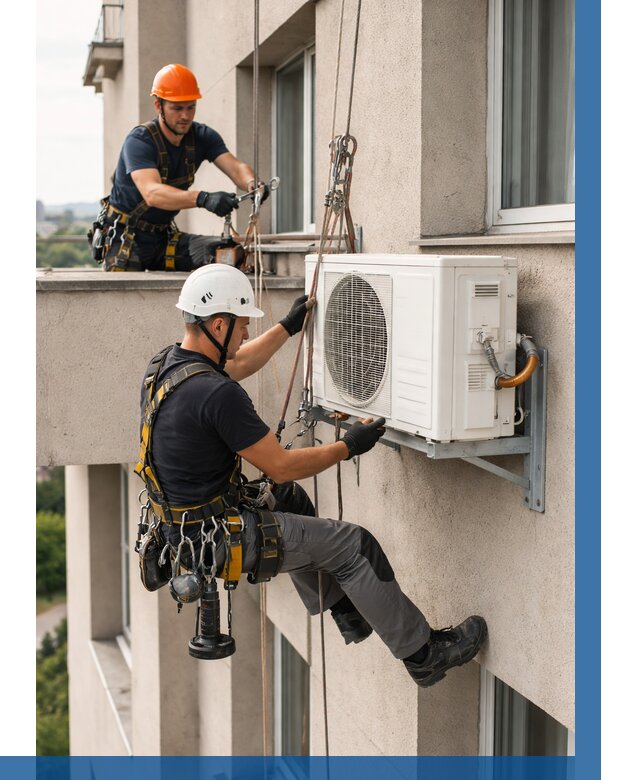 Монтаж внешнего блока кондиционера в Магадане от 6645 р. | ВЫСОТНИК-Мгд