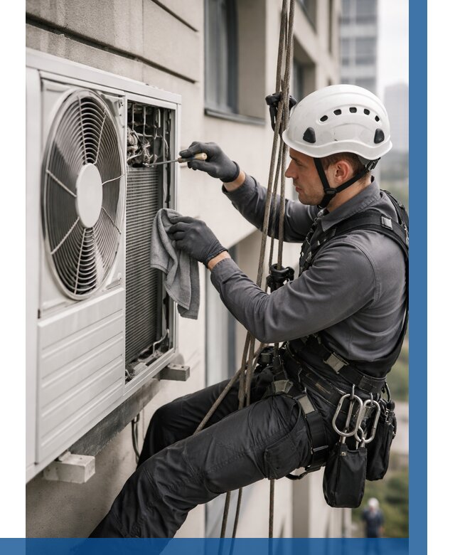 Обслуживание внешнего блока кондиционера в Магадане от 2760 р.ВЫСОТНИК-Мгд