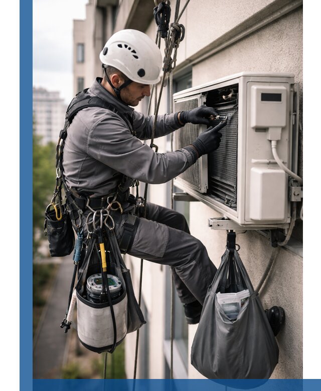 Обслуживание внешнего блока кондиционера в Магадане профессионально