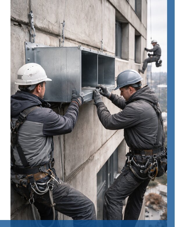 Монтаж вентиляционных коробов в Магадане от 3067 р. | ВЫСОТНИК-Мгд