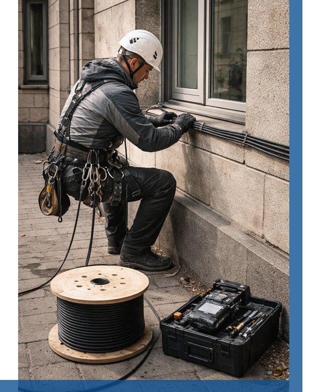 Прокладка оптоволоконного кабеля в Магадане от 818 р. | ВЫСОТНИК-Мгд