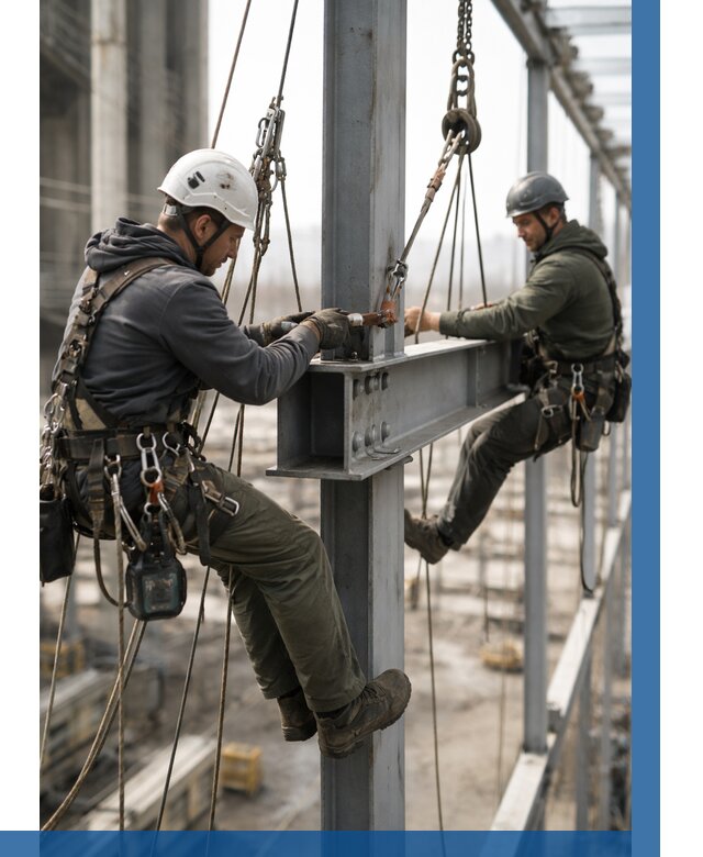 Монтаж металлоконструкций на высоте в Магадане от 3578 р. | ВЫСОТНИК-Мгд