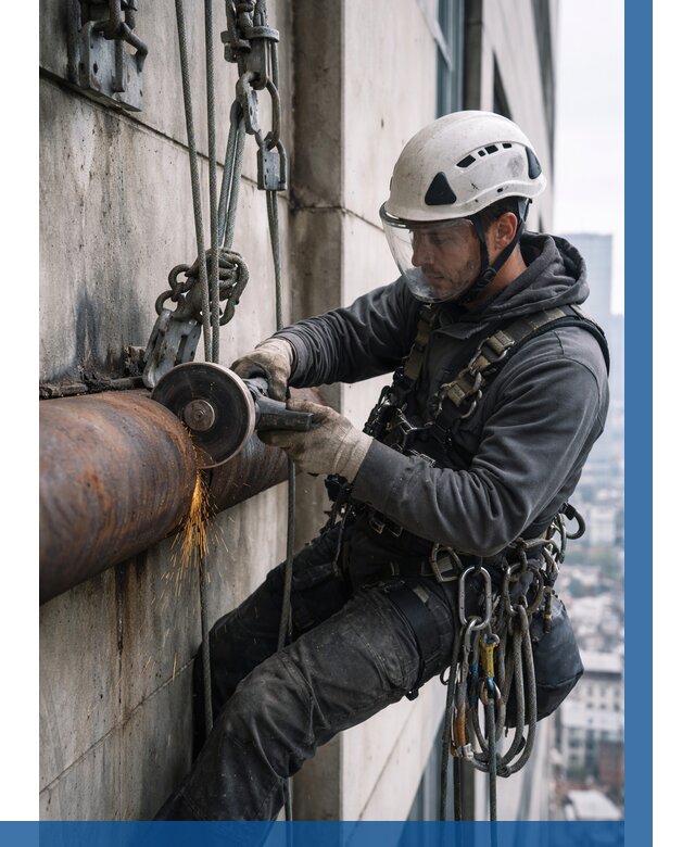 Резка металла на высоте в Магадане по цене от 4600 р. | ВЫСОТНИК-Мгд