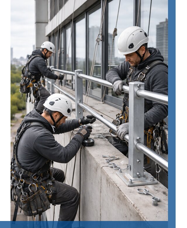 Монтаж ограждений на высоте в Магадане, от 1227 р. | ВЫСОТНИК-Мгд
