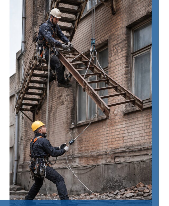 Демонтаж пожарной лестницы в Магадане от 12268 р. | ВЫСОТНИК-Мгд