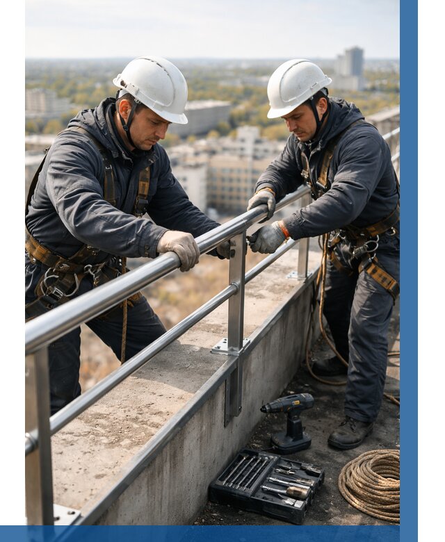 Монтаж перил на высоте в Магадане от 2556 р. | ВЫСОТНИК-Мгд