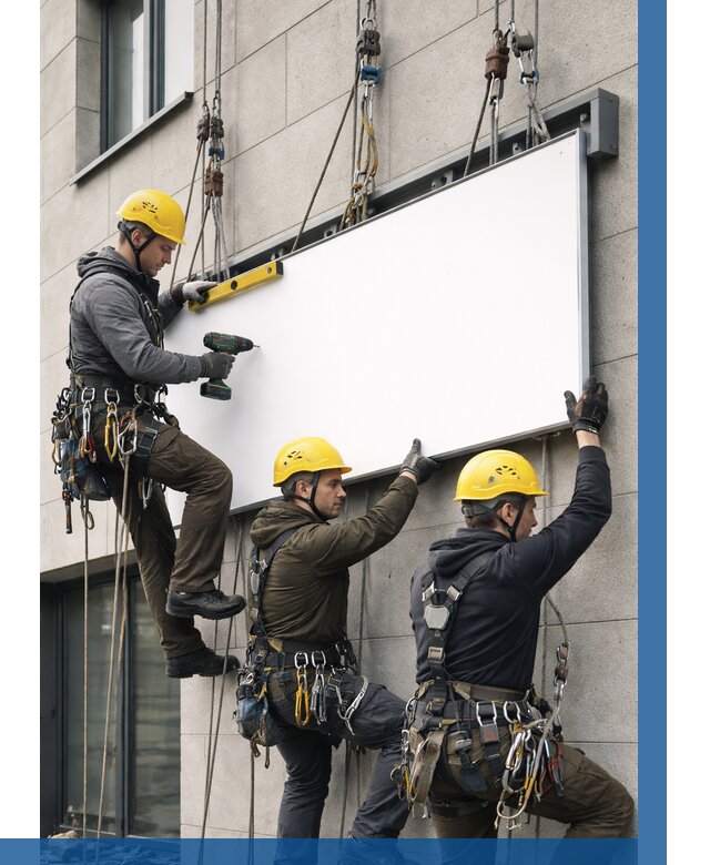 Монтаж рекламной вывески в Магадане от 8178 р. | ВЫСОТНИК-Мгд