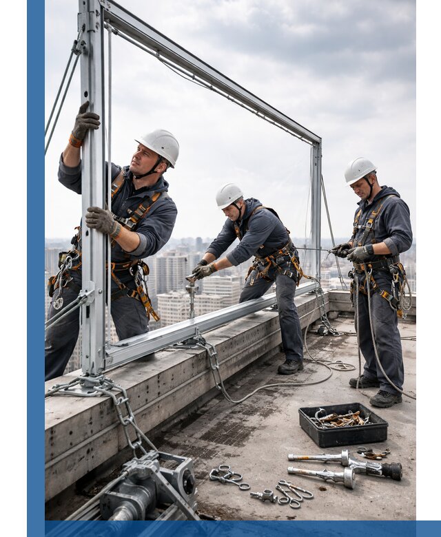 Монтаж крышных рекламных конструкций под ключ в Магадане