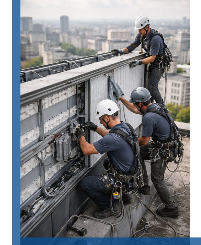 Профессиональное обслуживание крышной рекламы в Магадане под ключ