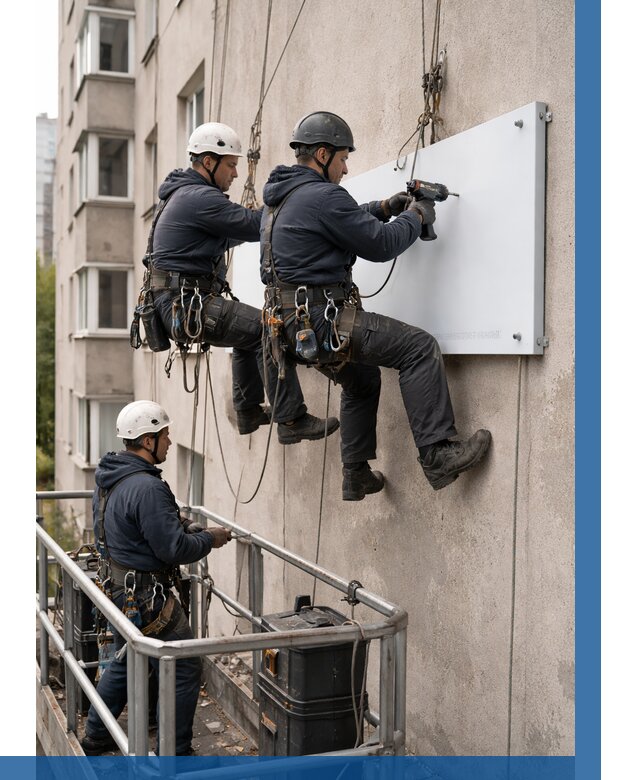 Монтаж табличек и указателей в Магадане от 3578 р. | ВЫСОТНИК-Мгд