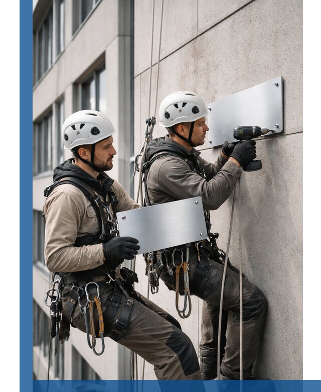 Монтаж табличек и указателей в Магадане для зданий и сооружений