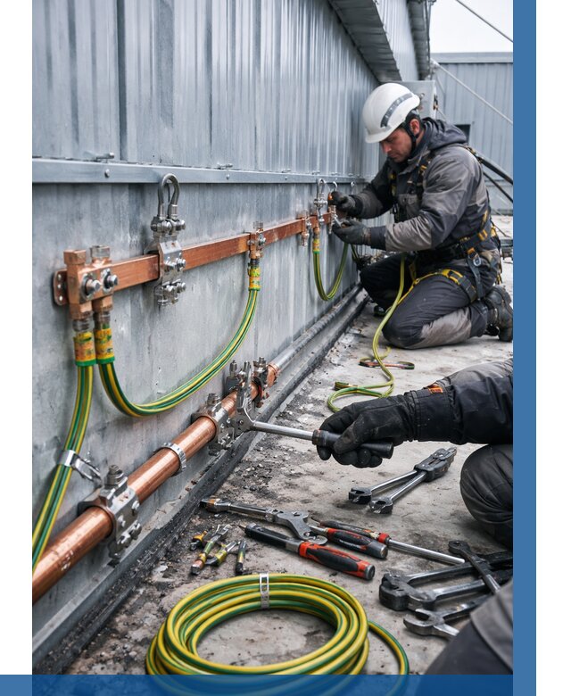 Монтаж заземления здания в Магадане от 25558 р. | ВЫСОТНИК-Мгд