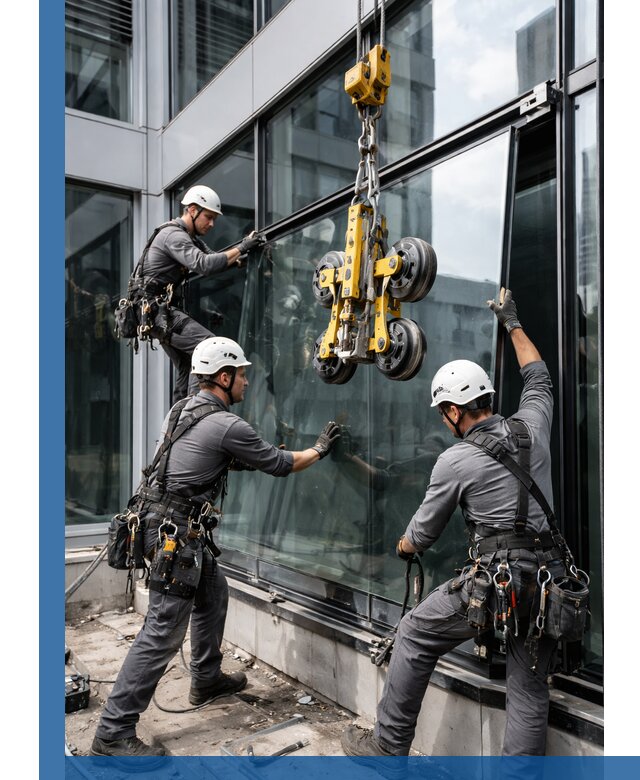 Структурное остекление фасадов в Магадане монтаж и обслуживание