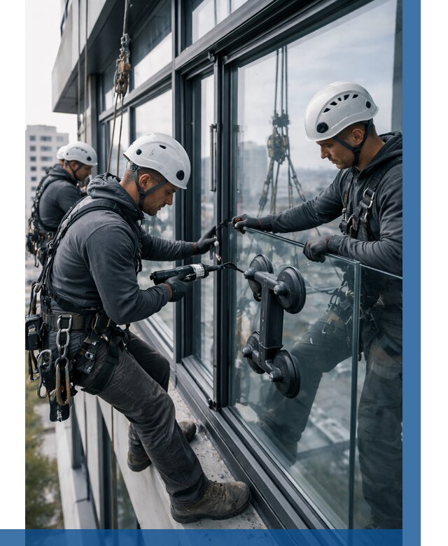 Витражное остекление зданий в Магадане от 3578 р. | ВЫСОТНИК-Мгд